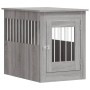 Engineered wood dog crate in Sonoma gray, 55x80x68 cm by , Dog kennels - Ref: Foro24-838328, Price: 89,27 €, Discount: %