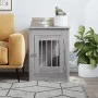 Engineered wood dog crate in Sonoma gray, 55x80x68 cm by , Dog kennels - Ref: Foro24-838328, Price: 87,89 €, Discount: %