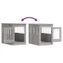 Engineered wood dog crate in Sonoma gray, 55x80x68 cm by , Dog kennels - Ref: Foro24-838328, Price: 87,89 €, Discount: %