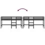 Children's loft bed ladder solid black pine wood 90x190 cm by , Beds and slatted bases - Ref: Foro24-835894, Price: 180,19 €,...