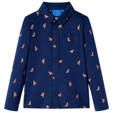 Marineblaues Kinderhemd 128 von , Kinder-T-Shirts - Ref: Foro24-12977, Preis: 10,30 €, Rabatt: %