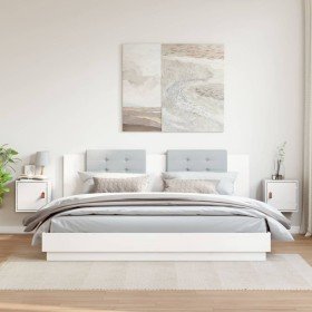 Armarios de pared 2 uds madera maciza pino blanco 31,5x30x30 cm