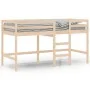 Cama alta de niños con escalera madera maciza pino 90x200 cm de , Camas y somieres - Ref: Foro24-835889, Precio: 171,31 €, De...