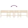 Cama alta de niños con escalera madera maciza pino 90x200 cm de , Camas y somieres - Ref: Foro24-835889, Precio: 171,31 €, De...