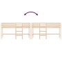 Hochbett für Kinder mit Leiter aus massivem Kiefernholz 90x200 cm von , Betten und Lattenroste - Ref: Foro24-835889, Preis: 1...