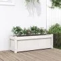 Pflanzkübel aus massivem Kiefernholz weiß 90x31x31 cm von , Töpfe und Pflanzgefäße - Ref: Foro24-837451, Preis: 55,81 €, Raba...