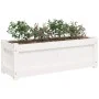Pflanzkübel aus massivem Kiefernholz weiß 90x31x31 cm von , Töpfe und Pflanzgefäße - Ref: Foro24-837451, Preis: 55,81 €, Raba...