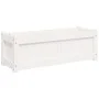 Pflanzkübel aus massivem Kiefernholz weiß 90x31x31 cm von , Töpfe und Pflanzgefäße - Ref: Foro24-837451, Preis: 55,81 €, Raba...