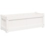 Pflanzkübel aus massivem Kiefernholz weiß 90x31x31 cm von , Töpfe und Pflanzgefäße - Ref: Foro24-837451, Preis: 56,39 €, Raba...
