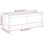 Pflanzkübel aus massivem Kiefernholz weiß 90x31x31 cm von , Töpfe und Pflanzgefäße - Ref: Foro24-837451, Preis: 55,81 €, Raba...
