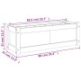 Pflanzkübel aus massivem Kiefernholz weiß 90x31x31 cm von , Töpfe und Pflanzgefäße - Ref: Foro24-837451, Preis: 56,39 €, Raba...