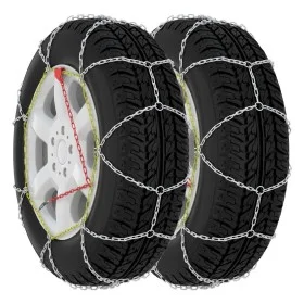 Snow chains for car wheels 2 units 9 mm KN80 by , Motor Vehicle Tire Accessories - Ref: Foro24-210601, Price: 29,27 €, Discou...