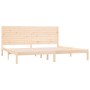 Estructura de cama de madera maciza 200x200 cm