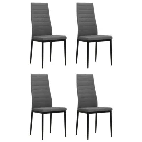 Sillas de comedor 4 unidades tela gris claro by vidaXL, dining chairs - Ref: Foro24-246182, Price: 163,99 €, Discount: %