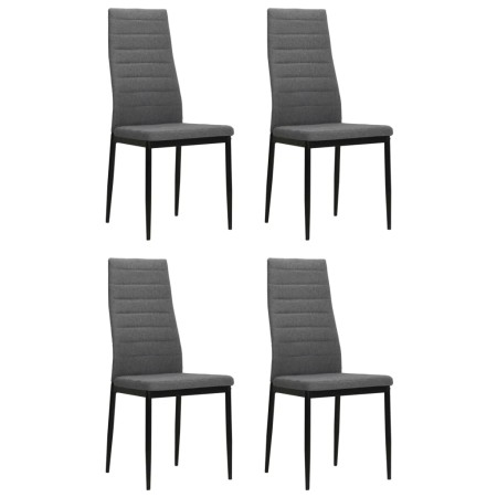 Sillas de comedor 4 unidades tela gris claro von vidaXL, Essstühle - Ref: Foro24-246182, Preis: 167,46 €, Rabatt: %