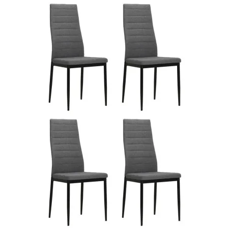 Sillas de comedor 4 unidades tela gris claro von vidaXL, Essstühle - Ref: Foro24-246182, Preis: 163,99 €, Rabatt: %