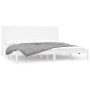 Estructura de cama madera maciza blanco 200x200 cm