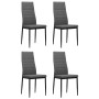 Sillas de comedor 4 unidades tela gris claro von vidaXL, Essstühle - Ref: Foro24-246182, Preis: 167,46 €, Rabatt: %