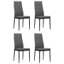 Sillas de comedor 4 unidades tela gris claro von vidaXL, Essstühle - Ref: Foro24-246182, Preis: 163,99 €, Rabatt: %