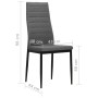 Sillas de comedor 4 unidades tela gris claro von vidaXL, Essstühle - Ref: Foro24-246182, Preis: 167,46 €, Rabatt: %