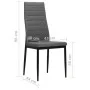Sillas de comedor 4 unidades tela gris claro von vidaXL, Essstühle - Ref: Foro24-246182, Preis: 163,99 €, Rabatt: %