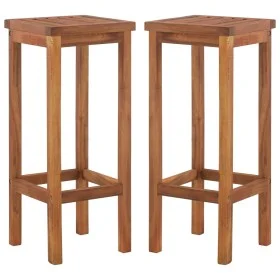 Küchenhocker 2 Einheiten aus massivem Akazienholz von , Gartenstühle - Ref: Foro24-44016, Preis: 88,22 €, Rabatt: %