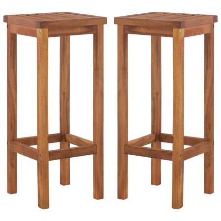 Küchenhocker 2 Einheiten aus massivem Akazienholz von , Gartenstühle - Ref: Foro24-44016, Preis: 102,64 €, Rabatt: %