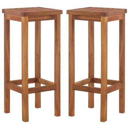 Taburetes de cocina 2 unidades madera maciza de acacia de , Sillas de jardín - Ref: Foro24-44016, Precio: 96,09 €, Descuento: %