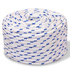 Cuerda marina de polipropileno 16 mm 50 m blanca de , Sogas y cuerdas metálicas - Ref: Foro24-143805, Precio: 48,36 €, Descue...
