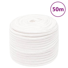 Cuerda de barco polipropileno blanco intenso 12 mm 50 m de , Sogas y cuerdas metálicas - Ref: Foro24-152565, Precio: 27,47 €,...