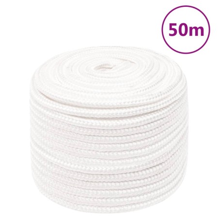 Cuerda de barco polipropileno blanco intenso 12 mm 50 m de , Sogas y cuerdas metálicas - Ref: Foro24-152565, Precio: 27,47 €,...