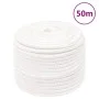 Intense white polypropylene boat rope 12 mm 50 m by , Ropes and metal cords - Ref: Foro24-152565, Price: 30,27 €, Discount: %