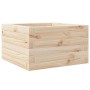 Jardinera de madera maciza de pino 40x40x23 cm