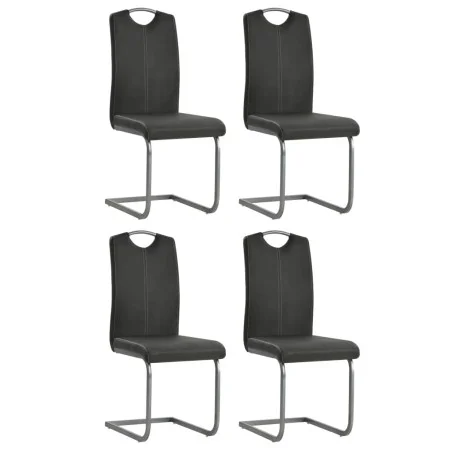 Cantilever dining chairs 4 units gray synthetic leather by vidaXL, dining chairs - Ref: Foro24-246192, Price: 226,63 €, Disco...