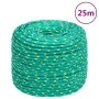Green polypropylene boat rope 8 mm 25 m by , Ropes and metal cords - Ref: Foro24-152713, Price: 13,84 €, Discount: %