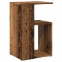 Mesa auxiliar de madera contrachapada envejecida 36x30x56 cm