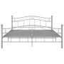 Estructura de cama de metal gris 160x200 cm de , Camas y somieres - Ref: Foro24-325002, Precio: 143,48 €, Descuento: %