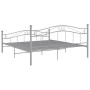 Estructura de cama de metal gris 160x200 cm de , Camas y somieres - Ref: Foro24-325002, Precio: 143,48 €, Descuento: %