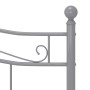 Estructura de cama de metal gris 160x200 cm de , Camas y somieres - Ref: Foro24-325002, Precio: 143,48 €, Descuento: %
