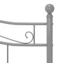 Estructura de cama de metal gris 160x200 cm de , Camas y somieres - Ref: Foro24-325002, Precio: 149,17 €, Descuento: %