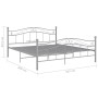 Estructura de cama de metal gris 160x200 cm de , Camas y somieres - Ref: Foro24-325002, Precio: 143,48 €, Descuento: %