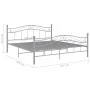 Estructura de cama de metal gris 160x200 cm de , Camas y somieres - Ref: Foro24-325002, Precio: 149,17 €, Descuento: %