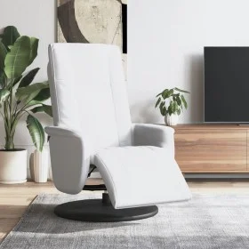 Weißer Kunstledersessel mit Fußstütze von , Sessel - Ref: Foro24-356510, Preis: 222,70 €, Rabatt: %