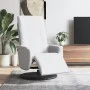 Sillón reclinable con reposapiés cuero sintético blanco de , Sillones - Ref: Foro24-356510, Precio: 222,70 €, Descuento: %
