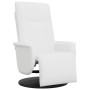 White synthetic leather recliner with footrest by , Armchairs - Ref: Foro24-356510, Price: 233,35 €, Discount: %