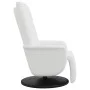 Sillón reclinable con reposapiés cuero sintético blanco de , Sillones - Ref: Foro24-356510, Precio: 222,70 €, Descuento: %