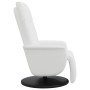 White synthetic leather recliner with footrest by , Armchairs - Ref: Foro24-356510, Price: 233,35 €, Discount: %