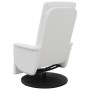 White synthetic leather recliner with footrest by , Armchairs - Ref: Foro24-356510, Price: 233,35 €, Discount: %