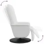 Sillón reclinable con reposapiés cuero sintético blanco de , Sillones - Ref: Foro24-356510, Precio: 222,70 €, Descuento: %