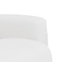 Sillón reclinable con reposapiés cuero sintético blanco de , Sillones - Ref: Foro24-356510, Precio: 207,73 €